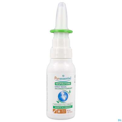 Sie sehen eine Packung Nasenspray Puressentiel Atemwege Allergie Hypertonisch 30ml, Produktbild: 02 Nasenspray Puressentiel Atemwege Allergie Hypertonisch 30ml, A-Nr.: 5608516 - 02