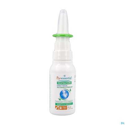 Sie sehen eine Packung Nasenspray Puressentiel Atemwege Allergie Hypertonisch 30ml, Produktbild: 04 Nasenspray Puressentiel Atemwege Allergie Hypertonisch 30ml, A-Nr.: 5608516 - 04