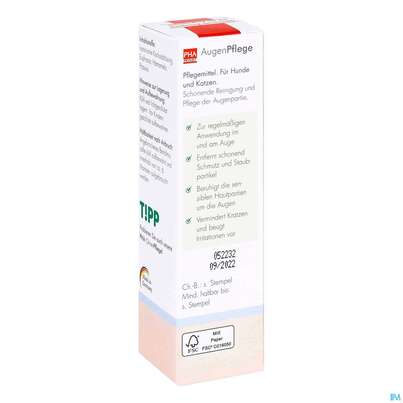 Sie sehen eine Packung Veterinaerprodukte Pha Augenpflege Hund +katze Lösung 20ml, Produktbild: 04 Veterinaerprodukte Pha Augenpflege Hund +katze Lösung 20ml, A-Nr.: 4996798 - 04