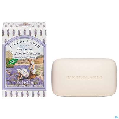 Sie sehen eine Packung Seifen L Erbolario Lavanda Lavendel 041.2 100g, Produktbild: 02 Seifen L Erbolario Lavanda Lavendel 041.2 100g, A-Nr.: 3584697 - 02