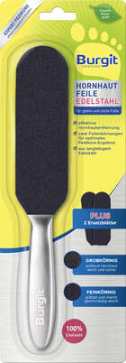 Burgit Hornhaut Feile Edelstahl, A-Nr.: 5599131 - 01