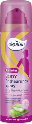Sie sehen eine Packung Depilan Enthaarungsspray For Ladies, Produktbild: 01 Depilan Enthaarungsspray For Ladies, A-Nr.: 5074279 - 01