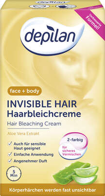 Sie sehen eine Packung Depilan invisible hair Bleichcreme, Produktbild: 01 Depilan invisible hair Bleichcreme, A-Nr.: 3328416 - 01