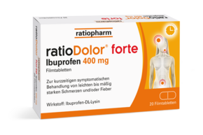 ratioDolor® forte Ibuprofen 400 mg Filmtabletten, A-Nr.: 5536142 - 01