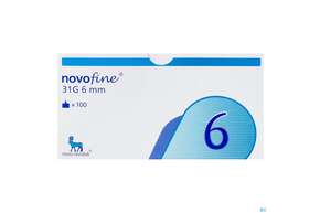 Injektionsspritzen U.zubeh. Pen-kanuelen Novofine 0,25x 6mm L5 3618 L5 36 100st, A-Nr.: 5560324 - 01