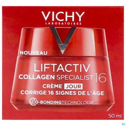 Sie sehen eine Packung Vichy Liftactiv Collagen/specialist Alle Hauttypen 50ml, Produktbild: 02 Vichy Liftactiv Collagen/specialist Alle Hauttypen 50ml, A-Nr.: 4870407 - 02