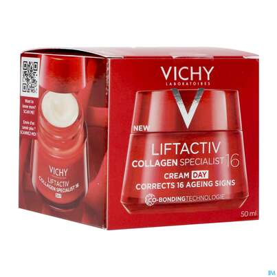 Sie sehen eine Packung Vichy Liftactiv Collagen/specialist Alle Hauttypen 50ml, Produktbild: 05 Vichy Liftactiv Collagen/specialist Alle Hauttypen 50ml, A-Nr.: 4870407 - 05