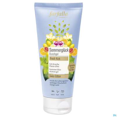 Sie sehen eine Packung Farfalla Duschgel Sommerglueck 200ml, Produktbild: 02 Farfalla Duschgel Sommerglueck 200ml, A-Nr.: 5831160 - 02