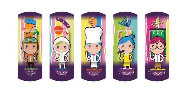 Nexcare™ Kinderpflaster Happy Kids Professions, assortiert, 20/Packung, A-Nr.: 4828836 - 02