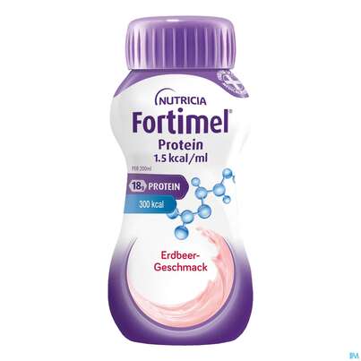 Fortimel/protein 200ml 1,5kcal Erdbeere 24st, A-Nr.: 4303335 - 01