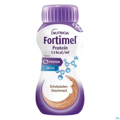 Fortimel/protein 200ml 1,5kcal Schokolade 24st, A-Nr.: 4303364 - 01