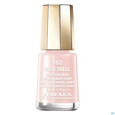 Sie sehen eine Packung Mavala Nagellacke 162 Rose Shell 5ml, Produktbild: 01 Mavala Nagellacke 162 Rose Shell 5ml, A-Nr.: 3833700 - 01