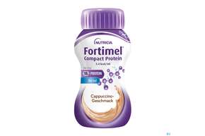 Fortimel/compact/protein 125ml Vitalflasche Cappuccino 24st, A-Nr.: 3948691 - 01