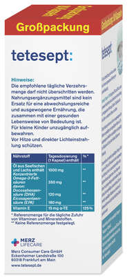 tetesept Omega-3 Lachsöl 1000 80 St, A-Nr.: 4057072 - 04