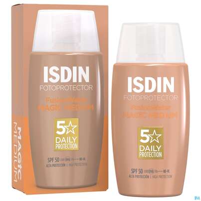 Sie sehen eine Packung Sonnenprodukte Isdin/fotoprotection Fusion Water Color Med Lsf 50 50ml, Produktbild: 10 Sonnenprodukte Isdin/fotoprotection Fusion Water Color Med Lsf 50 50ml, A-Nr.: 5570280 - 10