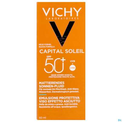 Sonnenprodukte Vichy Ideal Soleil Fluid Lsf50 Dry 50ml, A-Nr.: 3950512 - 08