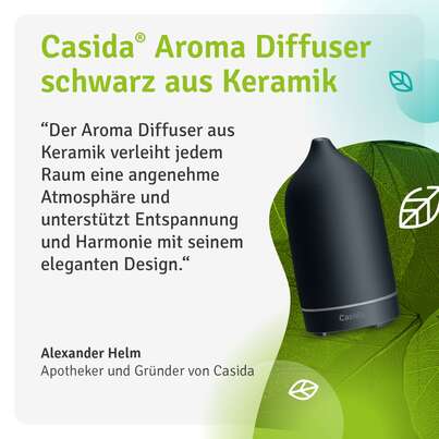 Moderner Keramik Aroma Diffuser mit LED-Beleuchtung Schwarz, A-Nr.: 5741646 - 04