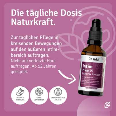 Sie sehen eine Packung Intimpflege Öl Repair & Protect, Produktbild: 04 Intimpflege Öl Repair & Protect, A-Nr.: 5758138 - 04