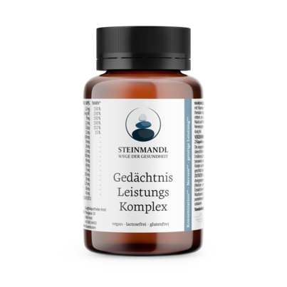 Sie sehen eine Packung STEINMANDL GEDÄCHTNIS LEISTUNG KOMPLEX KPS 60ST, Produktbild: 01 STEINMANDL GEDÄCHTNIS LEISTUNG KOMPLEX KPS 60ST, A-Nr.: 5961916 - 01