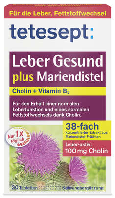 tetesept Leber Gesund Mariendistel 30 Tabl., A-Nr.: 5075089 - 01
