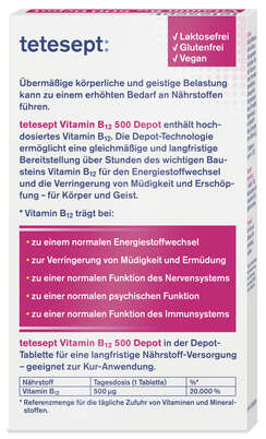 TETESEPT VitaminB12 Depot 500µg FTA 30ST, A-Nr.: 5750622 - 03