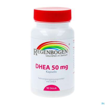 Sie sehen eine Packung Dhea Kapseln 50mg -regenbogen Apo 90st, Produktbild: 02 Dhea Kapseln 50mg -regenbogen Apo 90st, A-Nr.: 5381857 - 02