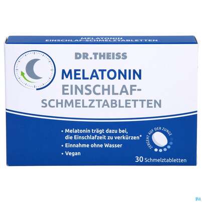 Melatonin Einschlaf-schmelztabl Dr.theiss 30st, A-Nr.: 5451173 - 01