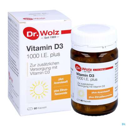 Vitamin D3 Kapseln 1000ie Plus -dr.wolz Nr 60 60st, A-Nr.: 3839335 - 07