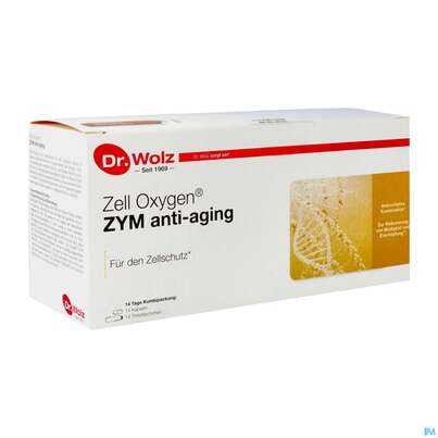 Sie sehen eine Packung Zell Oxygen Dr.wolz Trink/kur Zym Anti-aging Nr 60637 14x20 280ml, Produktbild: 03 Zell Oxygen Dr.wolz Trink/kur Zym Anti-aging Nr 60637 14x20 280ml, A-Nr.: 2869742 - 03