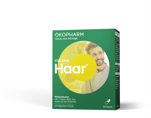 Sie sehen eine Packung Ökopharm® Wirkkombination Für sein Haar - Kapseln 60ST, Produktbild: 01 Ökopharm® Wirkkombination Für sein Haar - Kapseln 60ST, A-Nr.: 5939650 - 01