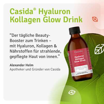 Sie sehen eine Packung Hyaluron Kollagen Glow Drink, Produktbild: 08 Hyaluron Kollagen Glow Drink, A-Nr.: 5973658 - 08