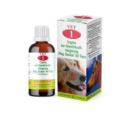 Magister Doskar VET Nr. 1 Tropfen zur Abwehrkraftsteigerung für Tiere, A-Nr.: 1299455 - 05