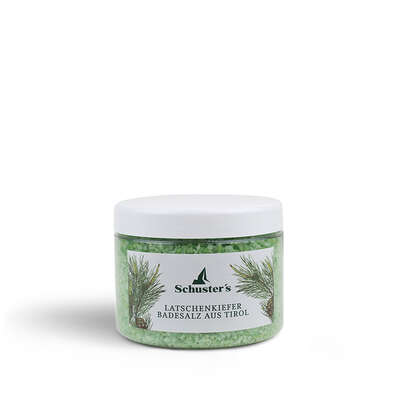 Sie sehen eine Packung Tiroler Latschenkiefer Badesalz, Produktbild: 01 Tiroler Latschenkiefer Badesalz, A-Nr.: 0625616 - 01