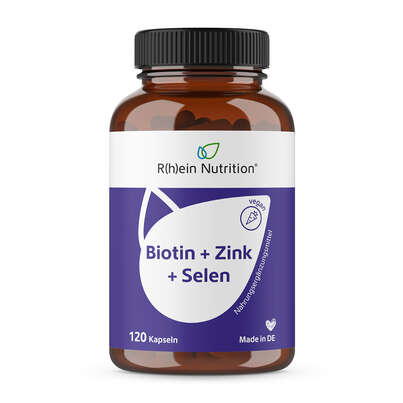 R(h)ein Nutrition Biotin+Zink+Selen für Haut, Haare &amp; Nägel Kapseln hochdosiert, A-Nr.: 5987146 - 01