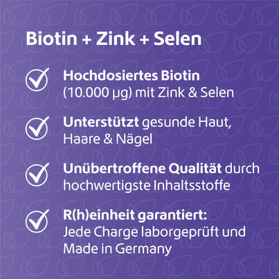 R(h)ein Nutrition Biotin+Zink+Selen für Haut, Haare &amp; Nägel Kapseln hochdosiert, A-Nr.: 5987146 - 03