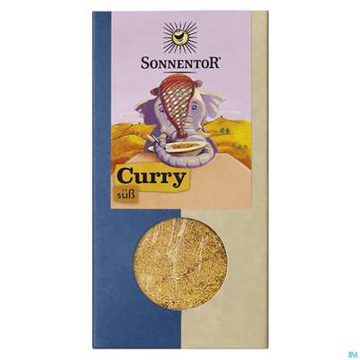 Sie sehen eine Packung Sonnentor Bio Curry Suess 50g, Produktbild: 01 Sonnentor Bio Curry Suess 50g, A-Nr.: 5227961 - 01