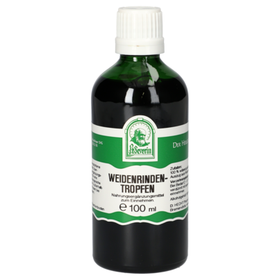 Sie sehen eine Packung WEIDENRINDEN TROPFEN 100 ML, Produktbild: 01 WEIDENRINDEN TROPFEN 100 ML, A-Nr.: 4377115 - 01