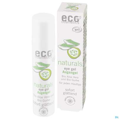 Sie sehen eine Packung Eco Cosmetics Naturals Augengel Bio Aloe Vera Bio Gurke 15ml, Produktbild: 02 Eco Cosmetics Naturals Augengel Bio Aloe Vera Bio Gurke 15ml, A-Nr.: 5963588 - 02