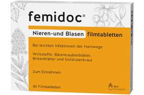 femidoc® NIEREN- UND BLASEN FILMTABLETTEN, A-Nr.: 4965757 - 01