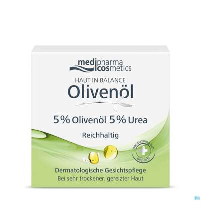 Sie sehen eine Packung Oliven Oel Dr.theiss Haut In Balance Gesichtspflege 5% 50ml, Produktbild: 03 Oliven Oel Dr.theiss Haut In Balance Gesichtspflege 5% 50ml, A-Nr.: 3282708 - 03