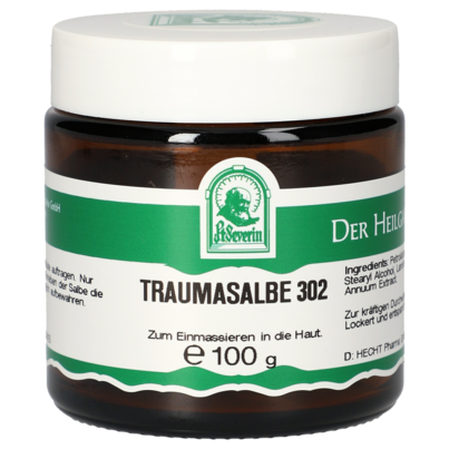 Sie sehen eine Packung TRAUMASALBE 302 100G, Produktbild: 01 TRAUMASALBE 302 100G, A-Nr.: 3691275 - 01
