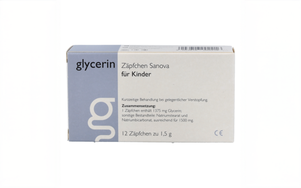 Glycerin Zäpfchen Sanova MP für Kinder, A-Nr.: 5947307 - 01