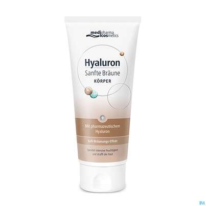 Sie sehen eine Packung Hyaluron Sanfte Braeune Koerperpflege 200ml, Produktbild: 08 Hyaluron Sanfte Braeune Koerperpflege 200ml, A-Nr.: 5289815 - 08