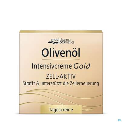 Sie sehen eine Packung Oliven Oel Dr.theiss Intensiv Creme Gold Tag Zell Aktiv 50ml, Produktbild: 03 Oliven Oel Dr.theiss Intensiv Creme Gold Tag Zell Aktiv 50ml, A-Nr.: 4900999 - 03