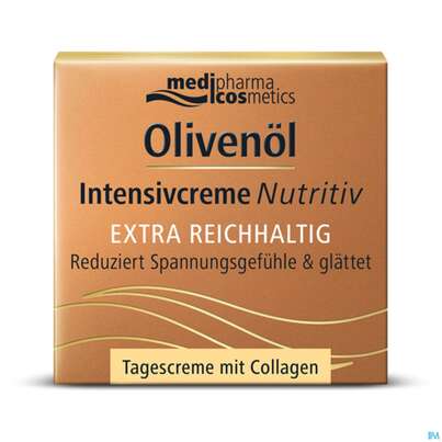 Sie sehen eine Packung Oliven Oel Dr.theiss Intensiv Creme Nutritiv Tag 50ml, Produktbild: 02 Oliven Oel Dr.theiss Intensiv Creme Nutritiv Tag 50ml, A-Nr.: 4915334 - 02