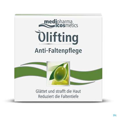 Sie sehen eine Packung Oliven Oel Dr.theiss Olifting Anti-falten Pflege 50ml, Produktbild: 02 Oliven Oel Dr.theiss Olifting Anti-falten Pflege 50ml, A-Nr.: 3386514 - 02