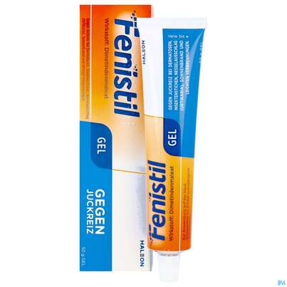 Sie sehen eine Packung Fenistil Gel 50g, Produktbild: 16 Fenistil Gel 50g, A-Nr.: 0622115 - 16