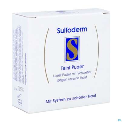 Sie sehen eine Packung Sulfoderm S Teint Gesichtspuder 20g, Produktbild: 05 Sulfoderm S Teint Gesichtspuder 20g, A-Nr.: 0645317 - 05