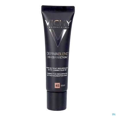 Sie sehen eine Packung Vichy Dermablend 3d Coverflow 45 Gold 30ml, Produktbild: 06 Vichy Dermablend 3d Coverflow 45 Gold 30ml, A-Nr.: 4436013 - 06