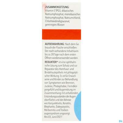 Sie sehen eine Packung Reduktor Augentropfen 10ml, Produktbild: 05 Reduktor Augentropfen 10ml, A-Nr.: 5933222 - 05